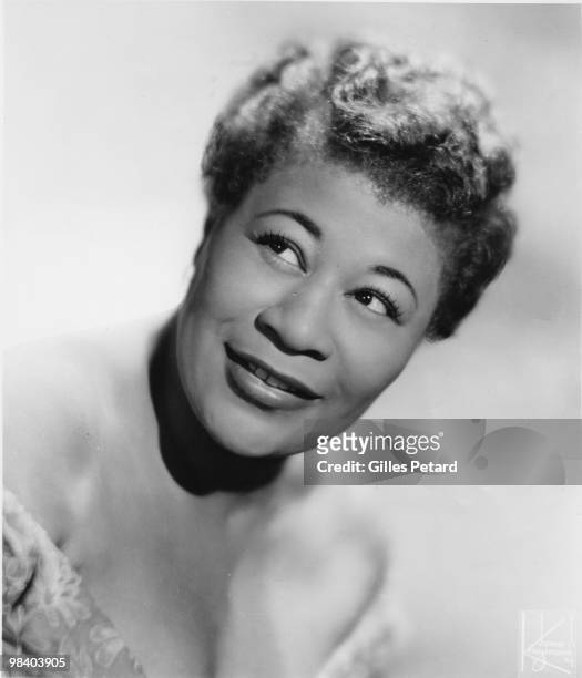 Ella Fitzgerald poses for a portrait in 1960 in the United States.