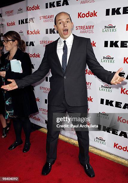 Actor Paul Scheer arrives at the 2nd Annual Streamy Awards at The Orpheum Theatre on April 11, 2010 in Los Angeles, California.