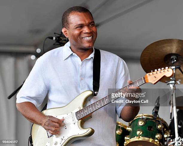Robert Cray performing at the New Orleans Jazz & Heritage Festival on April 26,2009.