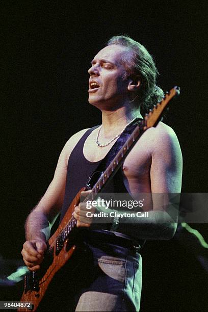 Peter Frampton perfoming at the Warfield Theater in San Francisco, California on April 8, 1992.