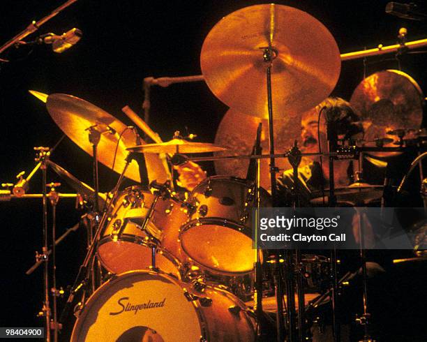 Peter Erskine performing with Weather Report at the Berkeley Community Theater on November 26, 1978.