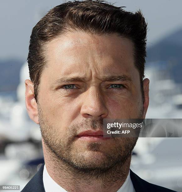 Jason Priesley, presenting E1 Entertainment's new series "Call me Fitz" poses on April 12, 2010 in Cannes, southern France, during the MIPTV, one of...