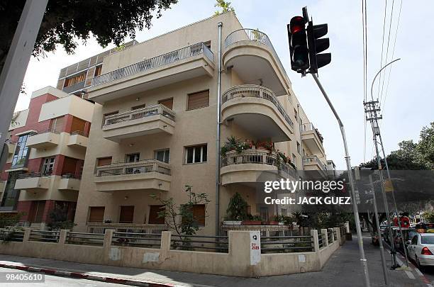 Picture of a Bauhaus-style building in Tel Aviv, on February 22, 2010. Tel Aviv is named the White City for its collection of over 4,000 Bauhaus or...