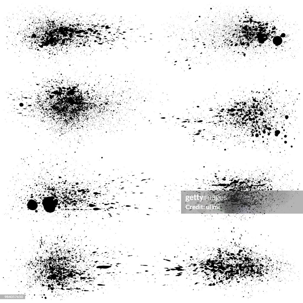 Ink Splashes Paint Design Elements High-Res Vector Graphic - Getty Images