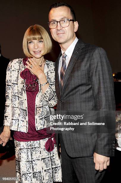 Anna Wintour and Steven Kolb attends the CFDA/Vogue Fashion Fund Awards at Skylight Studio on November 16, 2009 in New York City.