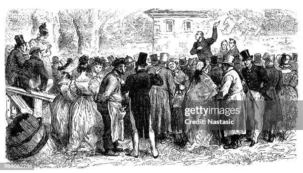 ilustraciones, imágenes clip art, dibujos animados e iconos de stock de tiempo de elecciones - gran bretaña - elección general