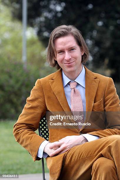 Director Wes Anderson attends the 'Fantastic Mr Fox' photocall at La Casa Del Cinema on April 12, 2010 in Rome, Italy.