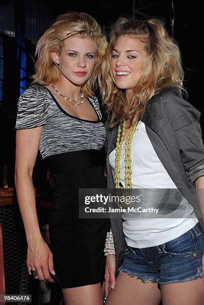 Angel McCord and Annalynne McCord attend Tantra Nightclub and Sanctuary in St. Maarten on April 10, 2010 in Netherlands Antilles.