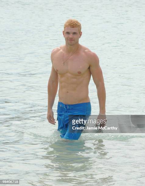Kellan Lutz visits the Westin Dawn Beach Hotel in St. Maarten at Tantra Nightclub and Sanctuary on April 10, 2010 in Netherlands Antilles.