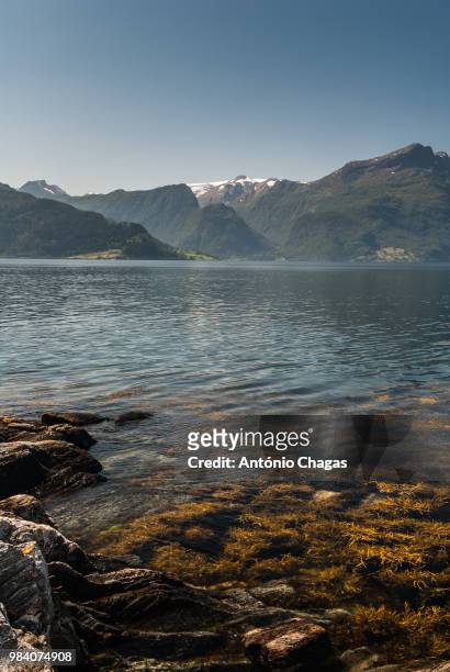 norwegian fjords - chagas stock-fotos und bilder
