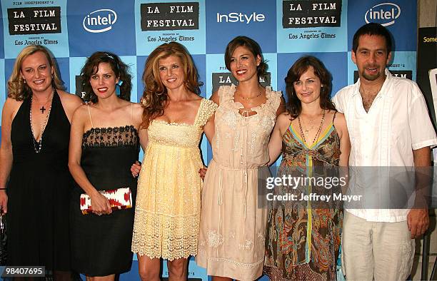 Sarah Kelly, Director, Ione Skye, Connie Britton, Caitlin Keats, Sarah Clarke and Dave Herman