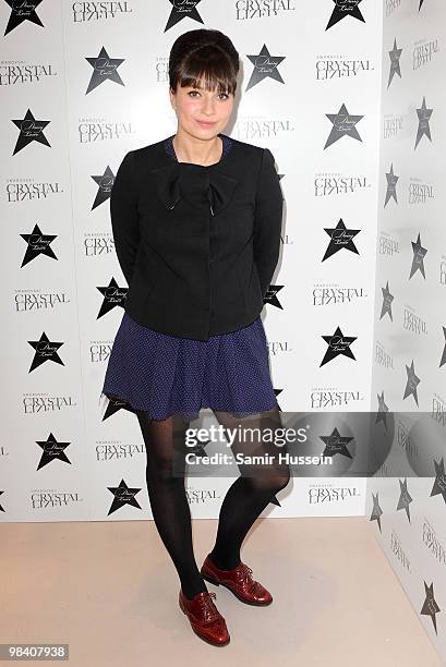 Gizzi Erskine attends the launch party of Daisy Lowe's new Swarovski three-piece jewellery range, at Swarovski Crystallized on January 14, 2010 in...