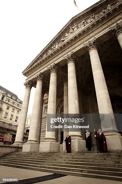 The proclamation for the dissolution of the present Parliament is read out on the steps of The Royal Exchange on April 12, 2010 in London, England....