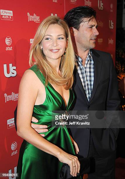 Actress Jennifer Westfeldt and actor Jon Hamm arrive at US Weekly's Hot Hollywood 2009 held at My House on April 22, 2009 in Hollywood, California.