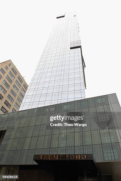 Trump Soho atmosphere at the ribbon cutting ceremony at the Trump SoHo on April 9, 2010 in New York City.