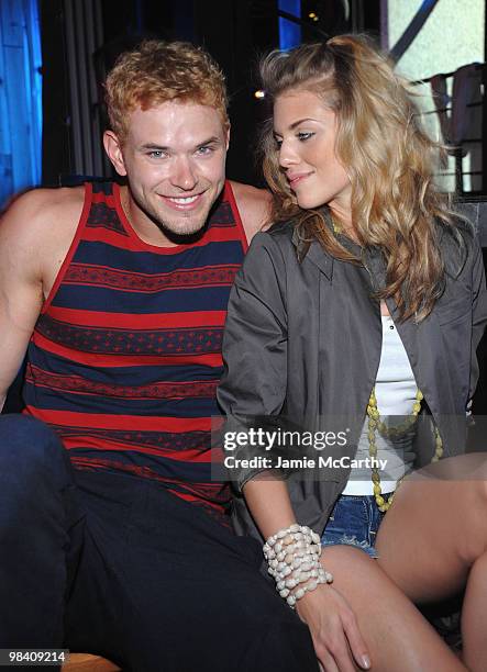 Kellan Lutz and Annalynne McCord attend Tantra Nightclub and Sanctuary in St. Maarten on April 10, 2010 in Netherlands Antilles.