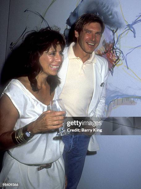 Nancy Ellison and Harrison Ford