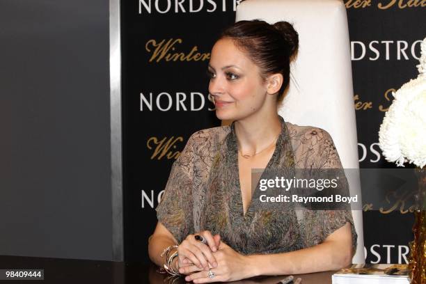 Nicole Richie appears at Nordstrom in Chicago, Illinois on APRIL 10, 2010.