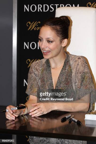 Nicole Richie appears at Nordstrom in Chicago, Illinois on APRIL 10, 2010.