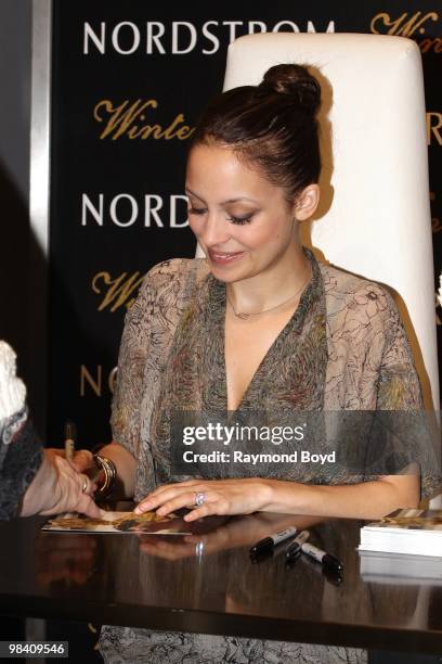 Nicole Richie appears at Nordstrom in Chicago, Illinois on APRIL 10, 2010.