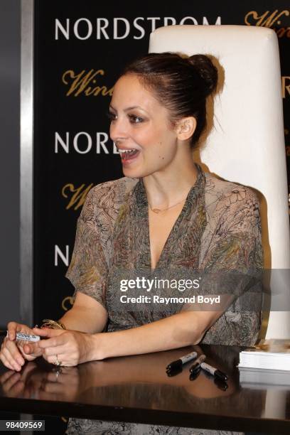 Nicole Richie appears at Nordstrom in Chicago, Illinois on APRIL 10, 2010.