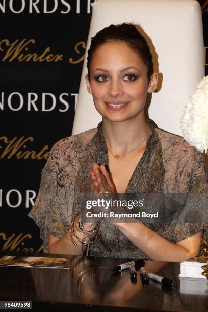 Nicole Richie appears at Nordstrom in Chicago, Illinois on APRIL 10, 2010.