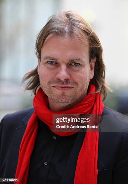 Helmut Hoffer von Ankershoffen, CEO of WeFind AG, poses for a portrait during the launch of the new 'WePad' - a mobile tablet browsing device on...