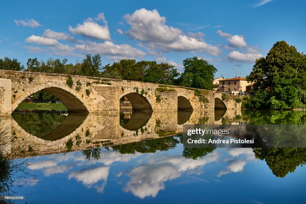 Arno river in Tuscany, Italy
