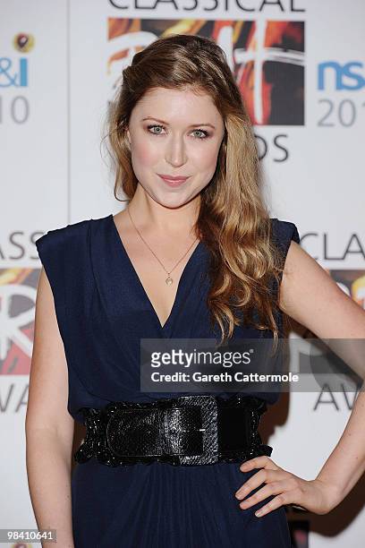 Singer\songwriter Hayley Westenra attends the 2010 Classical Brit Awards nomination launch held at The Mayfair Hotel on April 12, 2010 in London,...