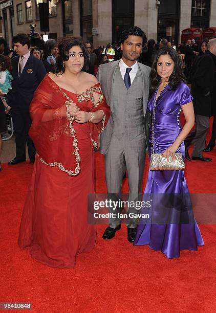 Gurinda Chadha, Sendhil Ramamurth and Goldy Notay attend the 'It's a Wonderful Afterlife' UK Premiere at the Odeon West End cinema on April 12, 2010...