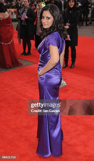 Goldy Notay attends the 'It's a Wonderful Afterlife' UK Premiere at the Odeon West End cinema on April 12, 2010 in London, England.