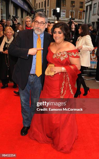 John Landis and Gurinder Chadha attend the 'It's a Wonderful Afterlife' UK Premiere at the Odeon West End cinema on April 12, 2010 in London, England.