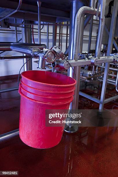 leak catcher in a brewery - brewery tank stock pictures, royalty-free photos & images