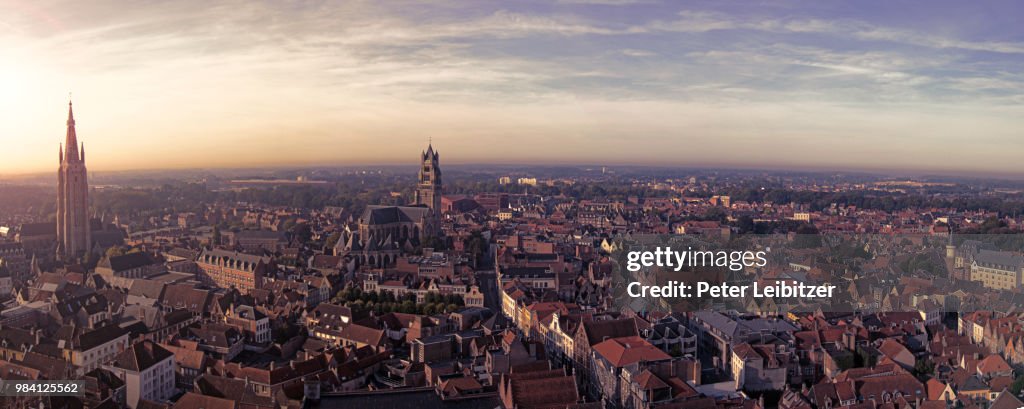 Bruges Panorama from Belfry Tower