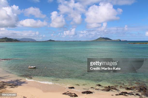 kailua beach - kailua beach stock pictures, royalty-free photos & images