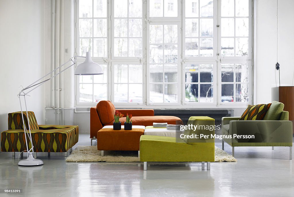 A group of sofa and armchairs Sweden.