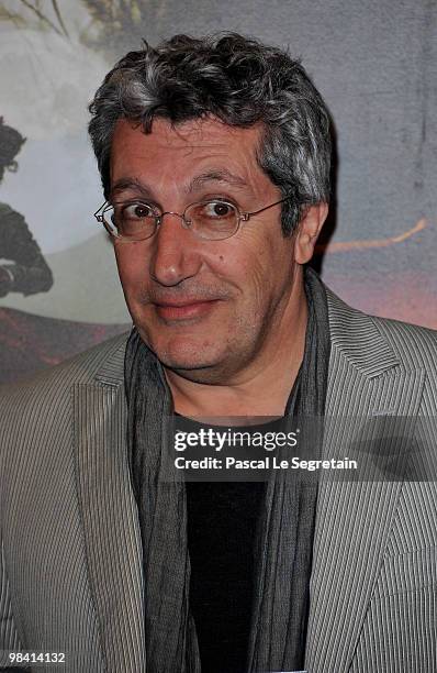 Actor Alain Chabat attends the premiere of the Luc Besson's film "Les Aventures Extraordinaires d'Adele Blanc-Sec" at Cinema UGC Normandie on April...