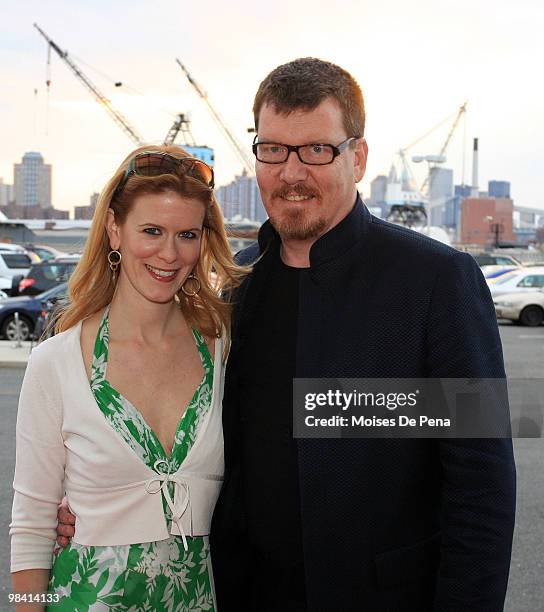 Alex McCord and Simon van Kempen attend Brooklyn Fashion Week at Steiner Studios on April 11, 2010 in the borough of Brooklyn in New York City.