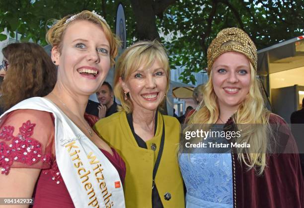 Doris Schroeder-Koepf and guests during the LV Lower Saxony Summer Party on June 25, 2018 in Berlin, Germany.