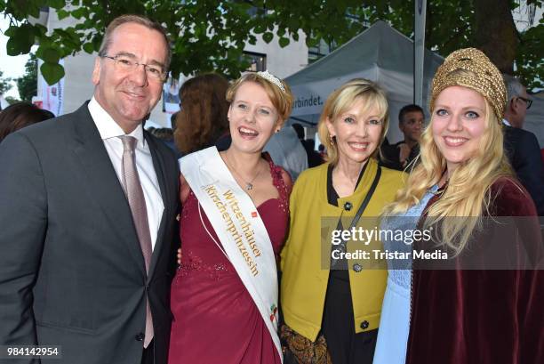 Boris Pistorius, Doris Schroeder-Koepf and guests during the LV Lower Saxony Summer Party on June 25, 2018 in Berlin, Germany.