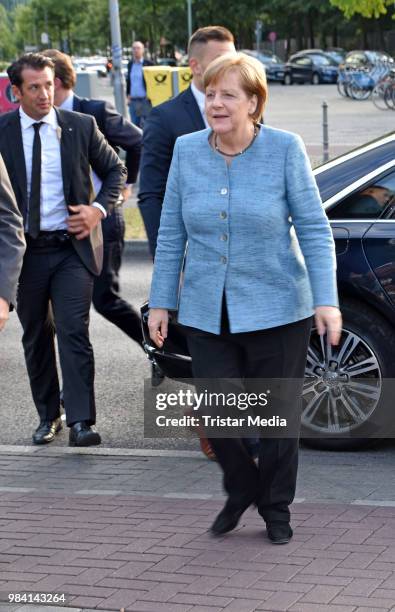 German Federal Chancellor Angela Merkel during the LV Lower Saxony Summer Party on June 25, 2018 in Berlin, Germany.