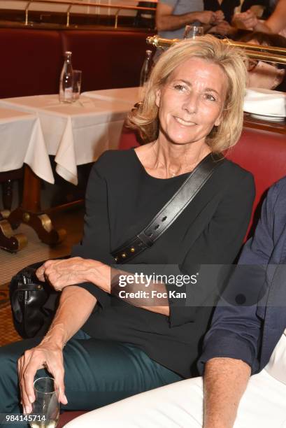 Presenter/writer Claire Chazal attends "L'Ete Litteraire Des Deux Magots " : Book Signing Cocktail at Les Deux Magots Cafe on June 25, 2018 in Paris,...