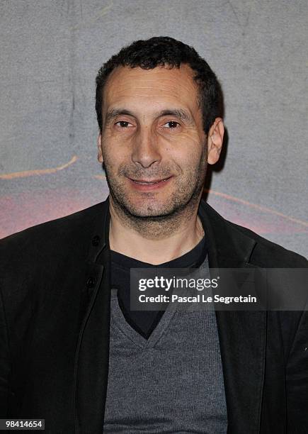 Zinedine Soualem attends the premiere of the Luc Besson's film "Les Aventures Extraordinaires d'Adele Blanc-Sec" at Cinema UGC Normandie on April 12,...