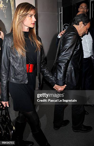 Actor Richard Berry and friend attend the premiere of the Luc Besson's film "Les Aventures Extraordinaires d'Adele Blanc-Sec" at Cinema UGC Normandie...