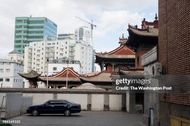 New buildings in the central area of Ulaan Baatar: some of them are said to be product of corruption.