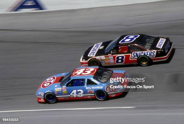 Stp Racing Nascar Driver Richard Petty in action in the STP car with Rick Wilson ...