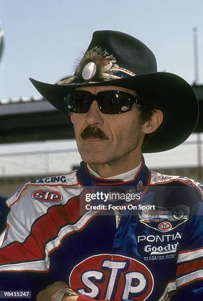 Nascar driver Richard Petty in this portrait February 16, 1992 before the Nascar Winston Cup Daytona 500 race at Daytona International Speedway in...