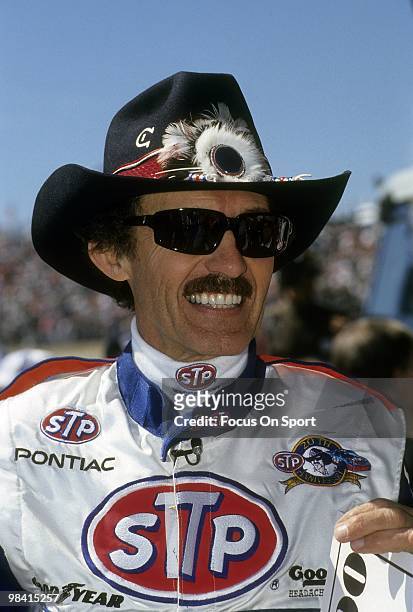 Nascar driver Richard Petty in this portrait February 17, 1991 before the Nascar Winston Cup Daytona 500 race at Daytona International Speedway in...