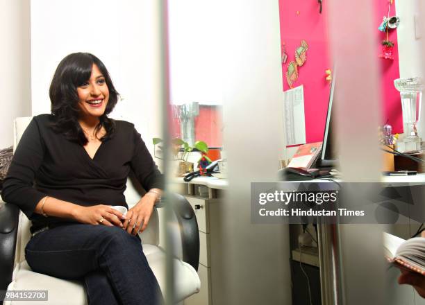 Devika Anand, Head Travel Programming of NDTV, during an interview with HT on June 16, 2008 in New Delhi India.