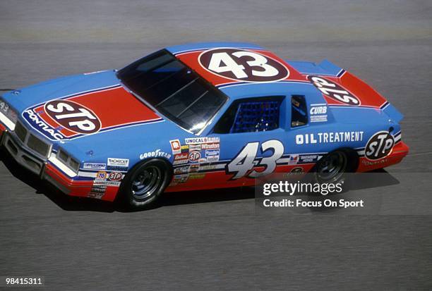 Nascar Driver Richard Petty in action in the STP February 17, 1985 during the Nascar Winston Cup Daytona 500 at Daytona International Speedway in...